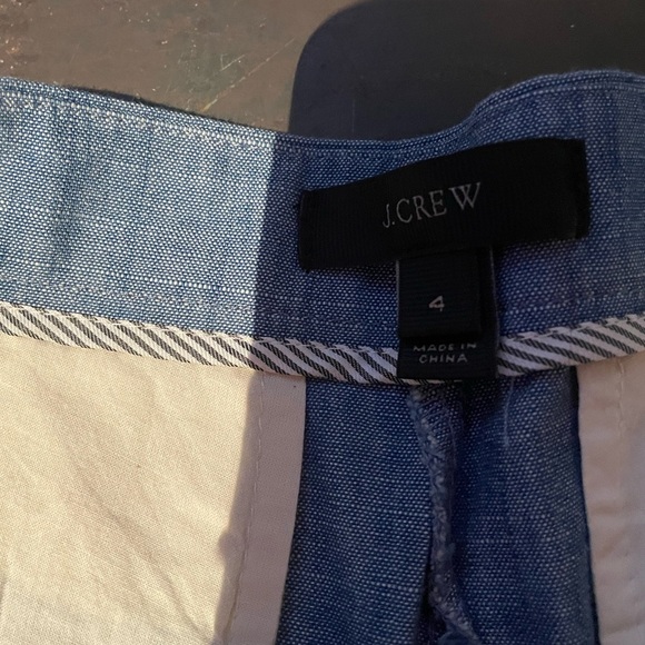 J. Crew Light Blue High Waist Ruffle Shorts - Picture 5 of 6